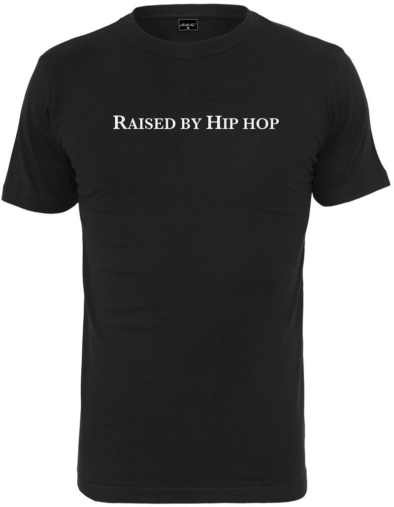 T-shirt Mister Tee Raised by Hip Hop Black M T-shirt
