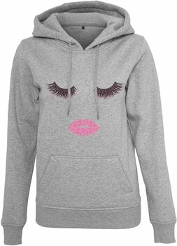 Hoodie Eyelashes Hoody Heather Grey S - 1