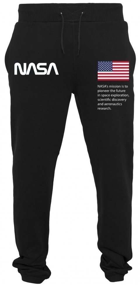 Glasbene hlače / kratke hlače NASA Logo Črna S Glasbene hlače / kratke hlače