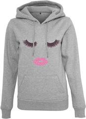 Mister Tee Ladies Eyelashes Hoody Heather Grey