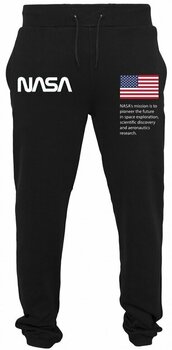 Pantalon / pantalon scurti muzică NASA Sweatpants Black M - 1