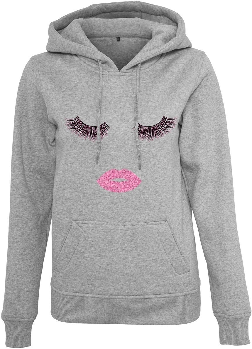 Hoodie Eyelashes Logo Heather Grey XL Hoodie
