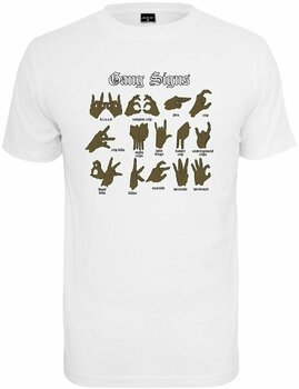 T-shirt Mister Tee Gang Signs White XS T-shirt - 1