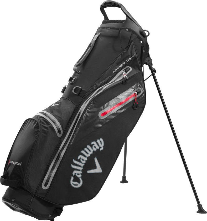 Borsa da golf Stand Bag Callaway Hyper Dry C Black/Charcoal/Red Borsa da golf Stand Bag