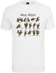 Shirt Mister Tee Shirt Gang Signs White M