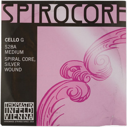 Cuerdas de violonchelo Thomastik S28A Spirocore Cello G