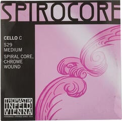 Cordas para violoncelo Thomastik Spirocore S29 C Cello 4/4 Medium Cordas para violoncelo