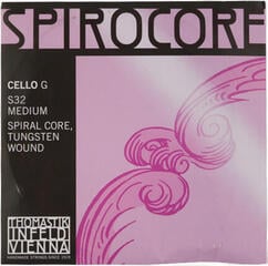 Cordas para violoncelo Thomastik Spirocore S28 G Cello 4/4 Medium G Tuned