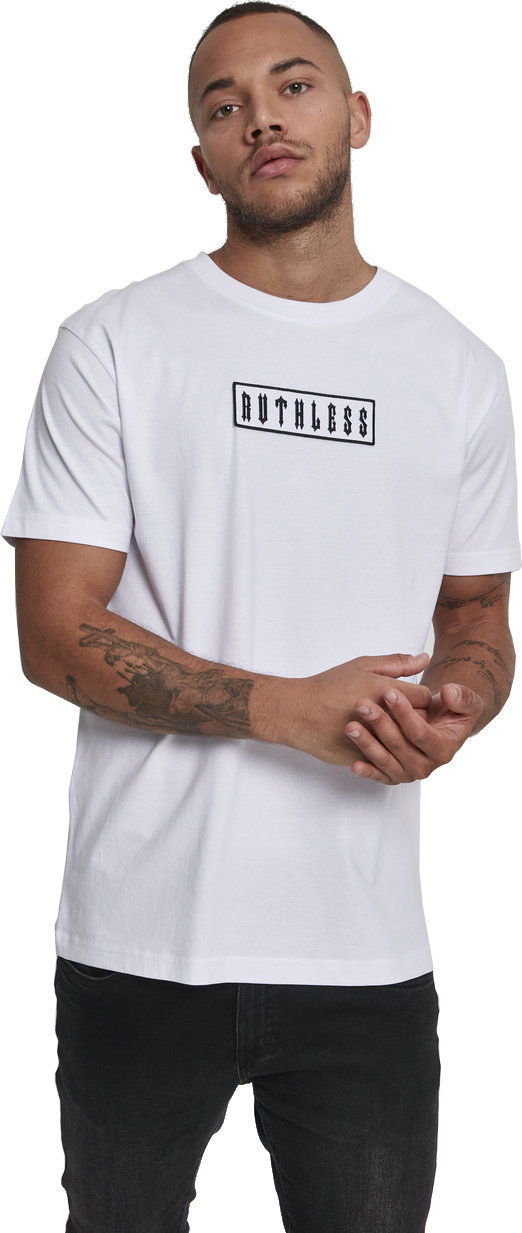 Camiseta de manga corta Ruthless Camiseta de manga corta Patch Hombre Blanco M