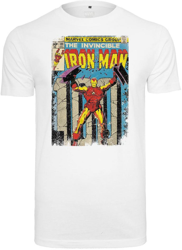 T-shirt Iron Man Cover White S T-shirt