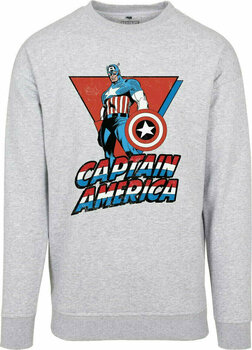 Maglietta Captain America Maglietta Crewneck Maschile Grey M - 1