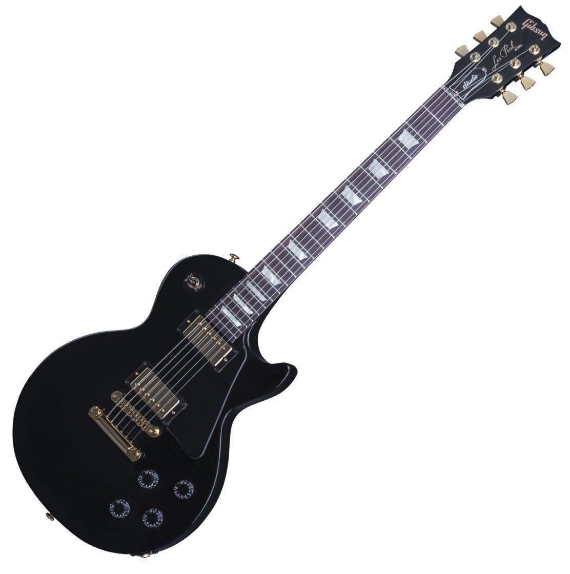 Elektrische gitaar Gibson Les Paul Studio 2016 HP Gold Hardware Ebony