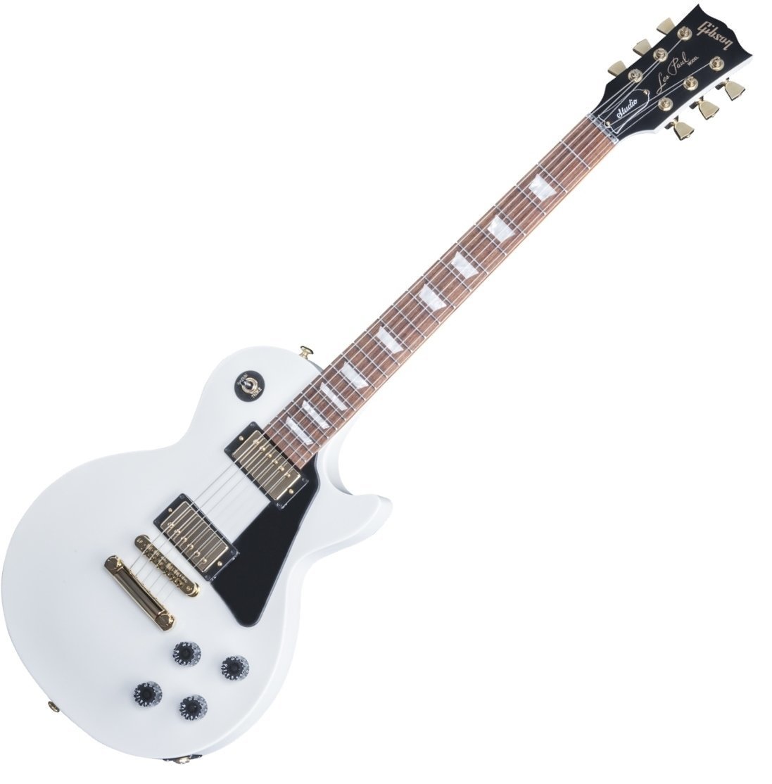 E-Gitarre Gibson Les Paul Studio 2016 HP Gold Hardware Alpine White