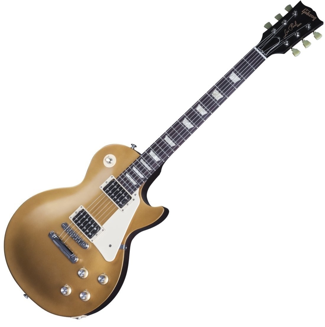 E-Gitarre Gibson Les Paul 50s Tribute 2016 T Satin Gold Top Dark Back