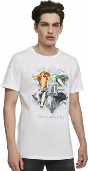 Tricou Harry Potter Tricou Hogwarts Emblem White M - 1