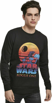 Maglietta Star Wars Rogue One Logo Sunset Crewneck Black L - 1