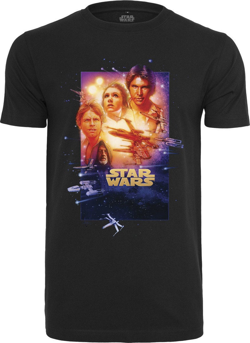 T-Shirt Star Wars Poster Episode IV Black M T-Shirt
