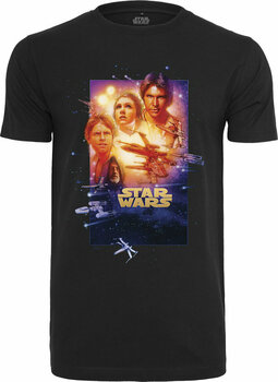 Shirt Star Wars Poster Episode IV Tee Black L - 1