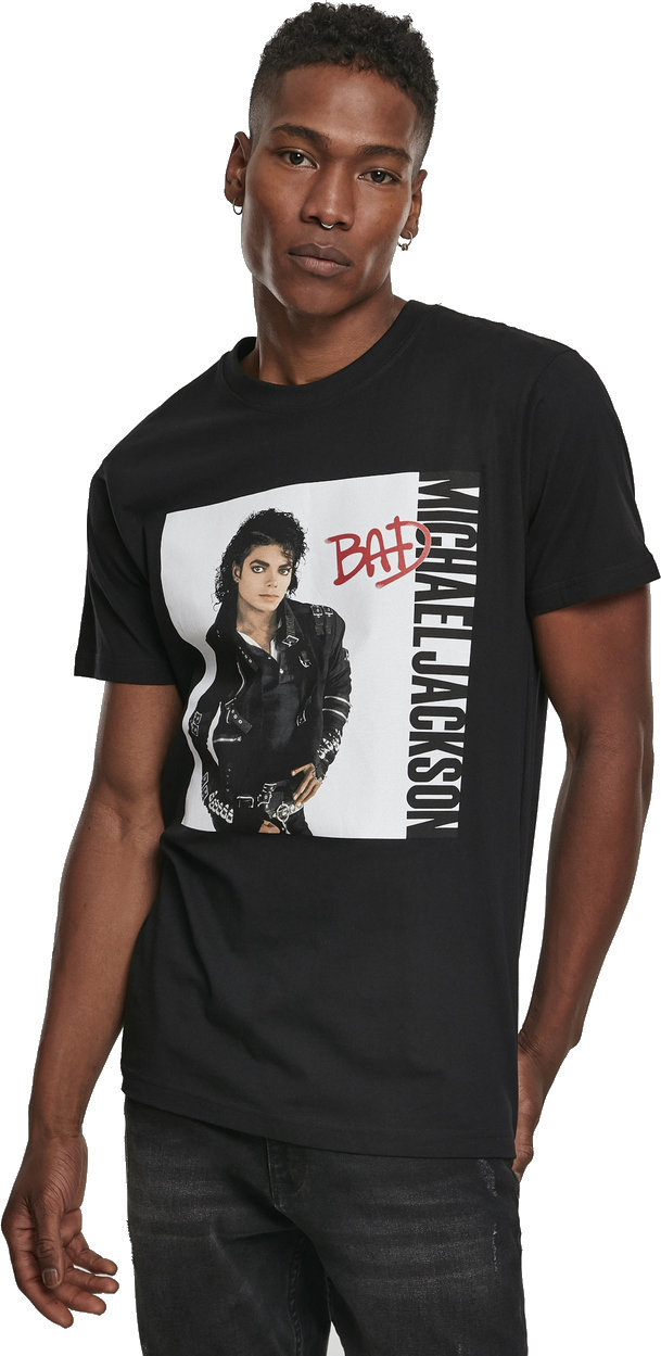 Shirt Michael Jackson Shirt Bad Zwart L