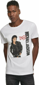 T-Shirt Michael Jackson T-Shirt Bad Herren Weiß L - 1