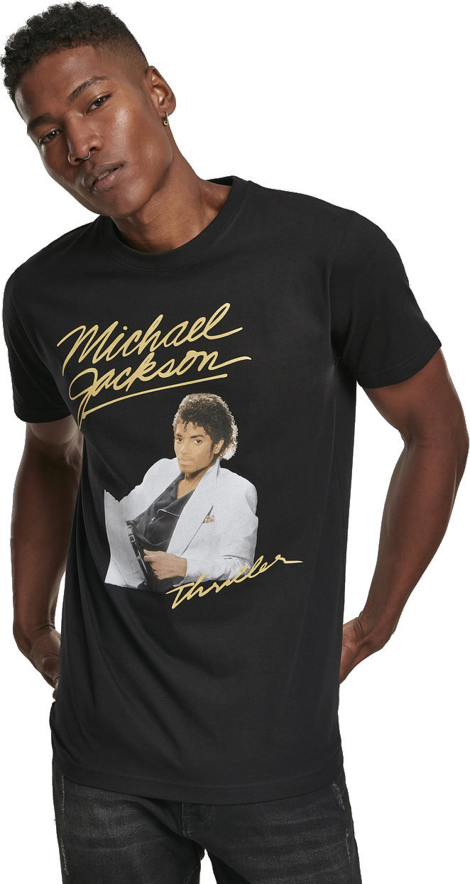 Skjorte Michael Jackson Skjorte Thriller Album Sort XL
