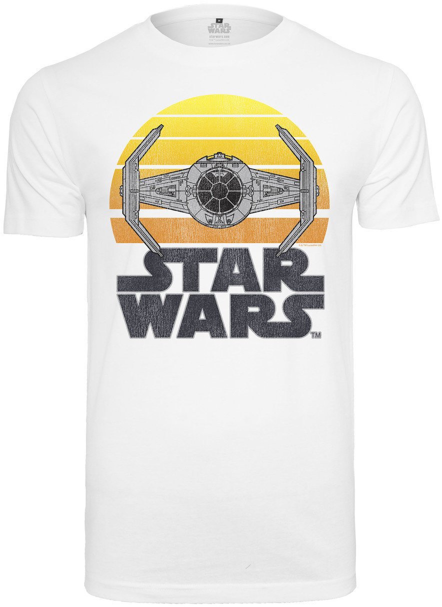 T-Shirt Star Wars T-Shirt Sunset Herren White S