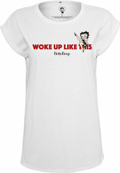 Majica Betty Boop Majica Woke Up Ženske White XS - 1