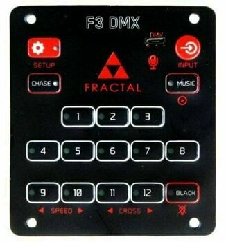Controlador de iluminação sem fios Fractal Lights F3 DMX Control Controlador de iluminação sem fios - 1