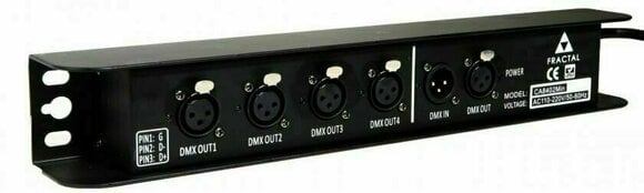 Distribuição de sinais luminosos Fractal Lights Split DMX 4 Mini Distribuição de sinais luminosos - 1