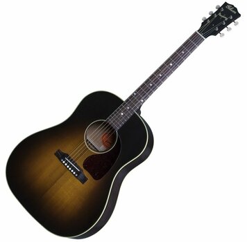 Guitare Dreadnought acoustique-électrique Gibson J-45 Vintage Vintage Sunburst - 1