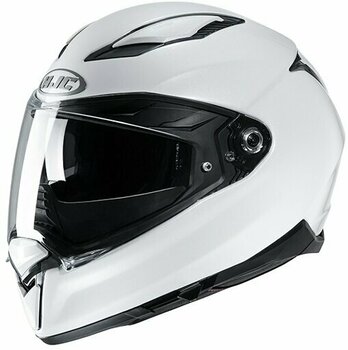 Helm HJC F70 Solid Metal Pearl White S Helm - 1