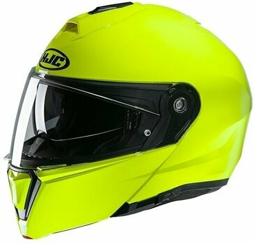 Helm HJC i90 Solid Fluorescent Green M Helm - 1