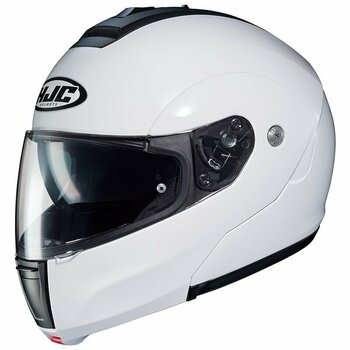 Helm HJC C90 Metal Solid Pearl White 2XL Helm - 1