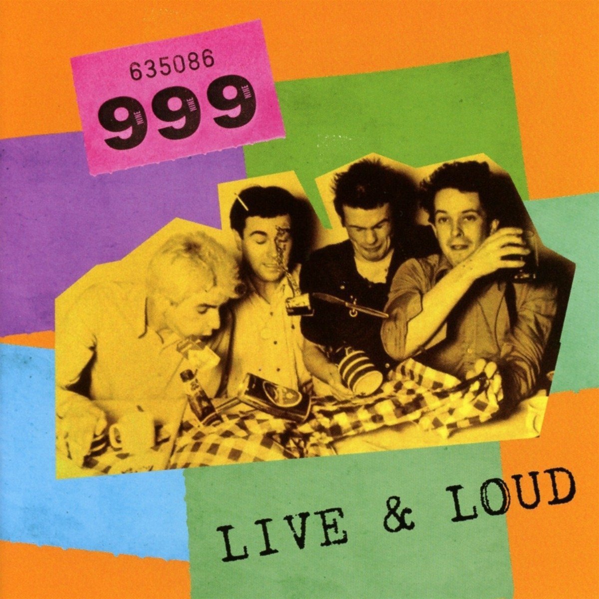 Vinyylilevy 999 - Live And Loud (LP)