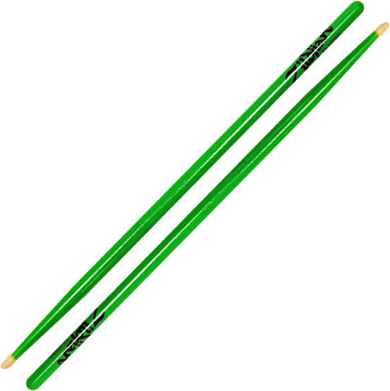 Палки за барабани Zildjian 5A Acorn Wood Neon Green Палки за барабани