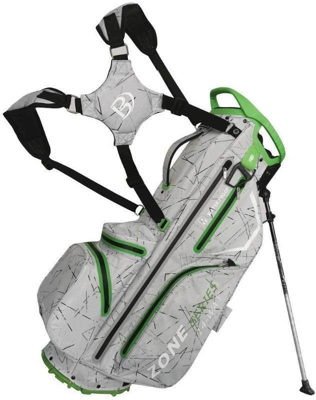 Golf torba Stand Bag Bennington Zone 14 Silver Flash/Lime Golf torba Stand Bag
