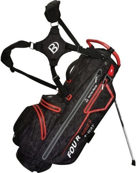 Чантa за голф Bennington Four 4 Black Camo/Red Чантa за голф
