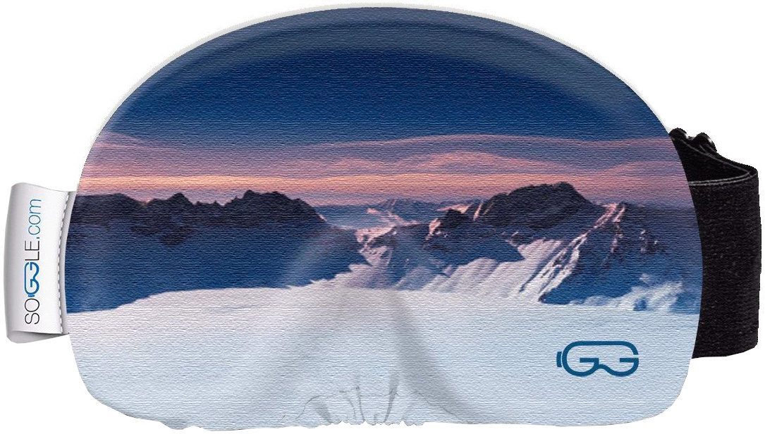 Housse pour casques de ski Soggle Goggle Cover Pictures Mountains Sunset Housse pour casques de ski