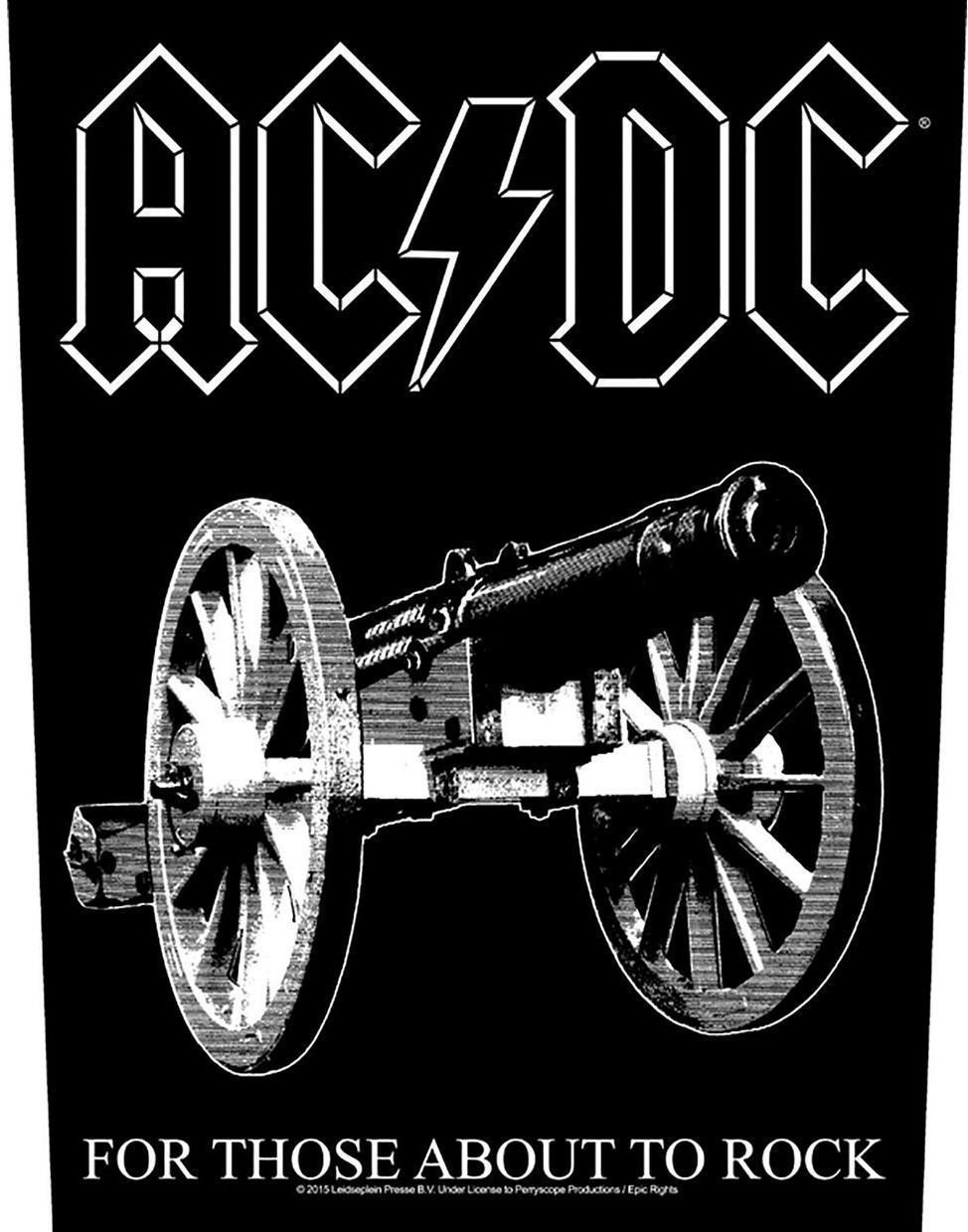 Paikka, tarra, rintamerkki AC/DC For Those About To Rock Sew-On Patch