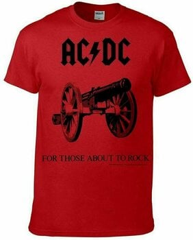 Skjorta AC/DC Skjorta For Those About To Rock Herr Red M - 1