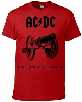 Maglietta AC/DC Maglietta For Those About To Rock Maschile Red L - 1