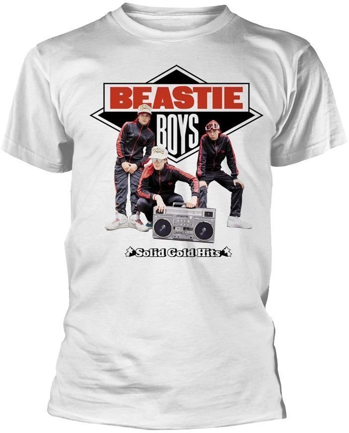 Риза Beastie Boys Риза Solid Gold Hits Мъжки бял M