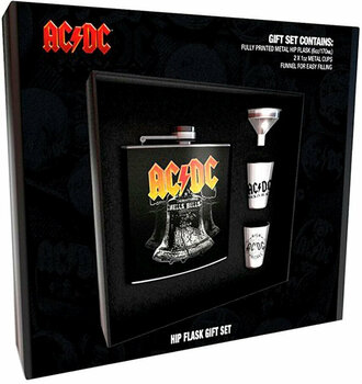 Muzicieni în bucătărie AC/DC Hells Bells Hip Flask Set - 1