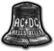 Patch, klistermärke, märke AC/DC Hells Bells Bricka