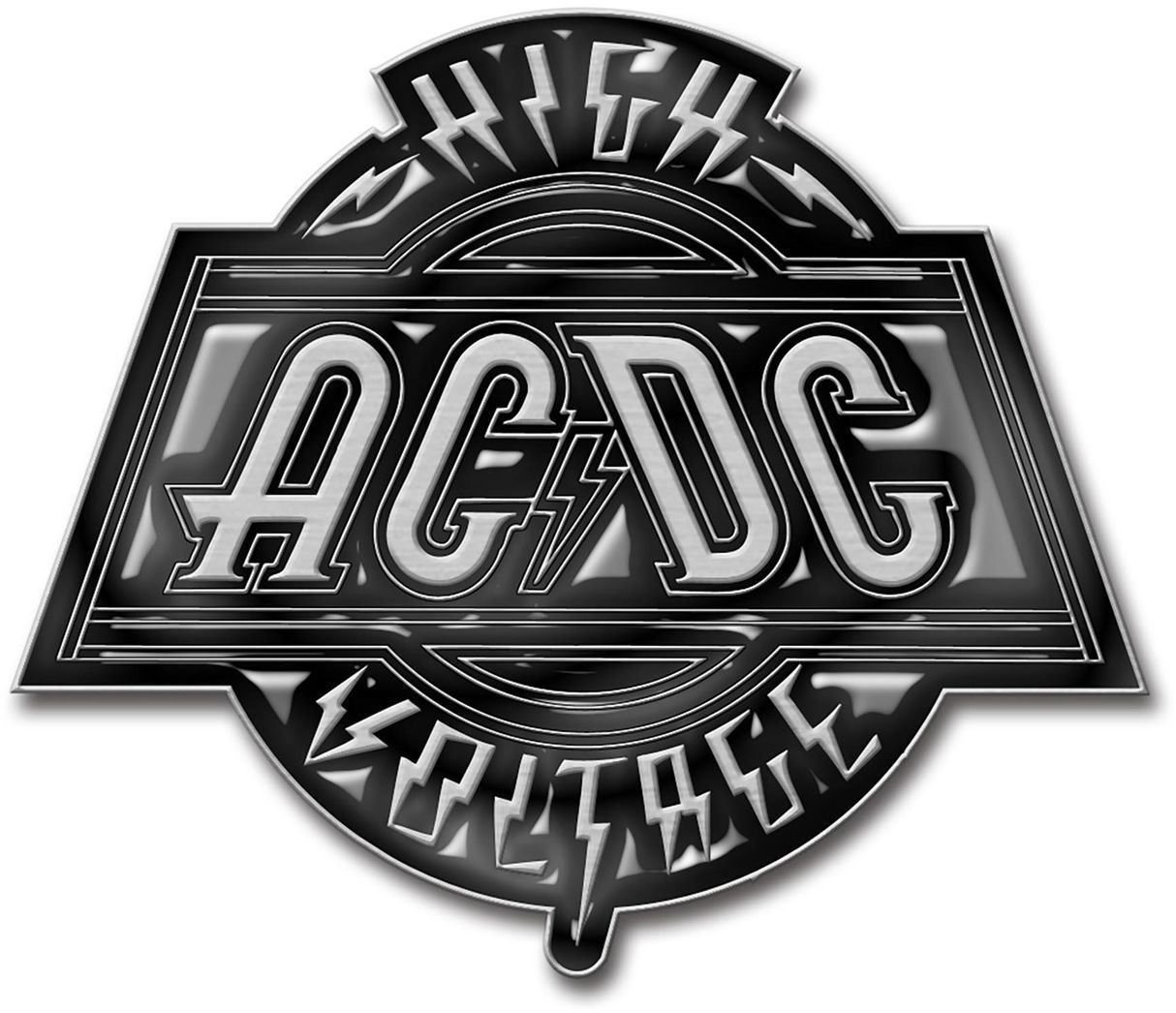 Insigna AC/DC High Voltage Metal Insigna