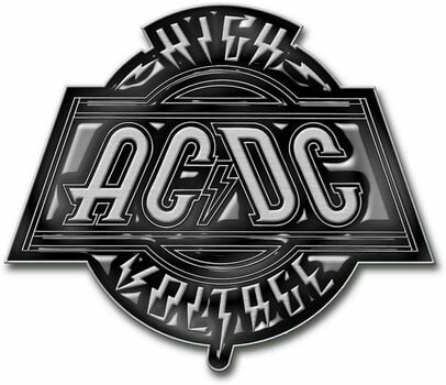 Kenteken AC/DC High Voltage Metal Kenteken - 1