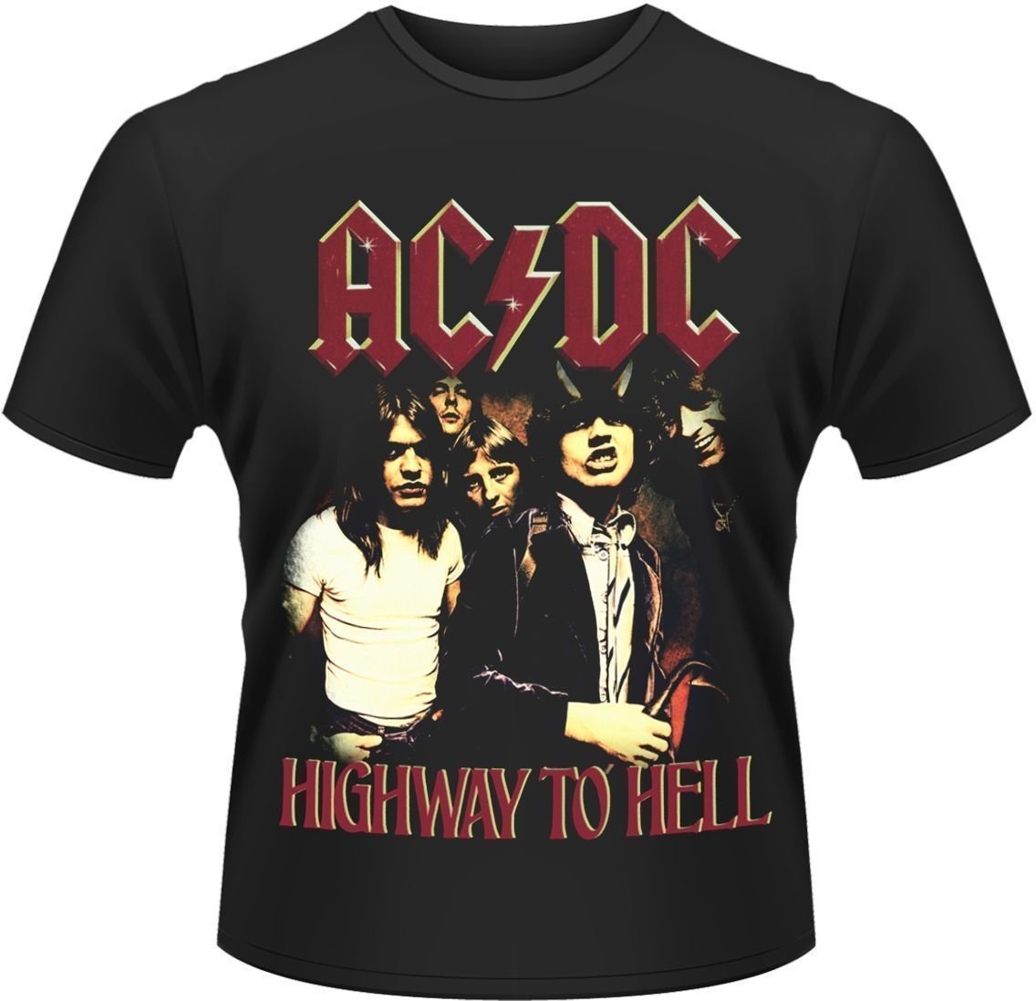 Camiseta de manga corta AC/DC Camiseta de manga corta Highway To Hell Negro S