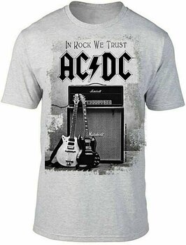 Skjorte AC/DC Skjorte In Rock We Trust Grey M - 1