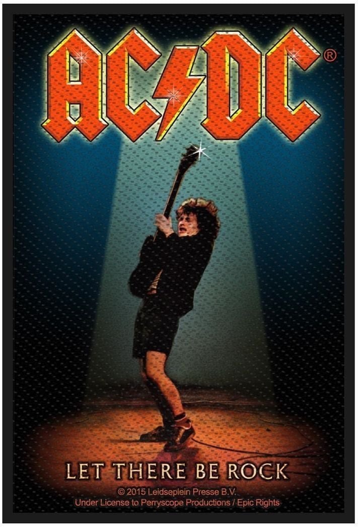 Emblemă, sticker, insignă AC/DC Let There Be Rock Petic cusut