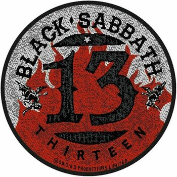 Tapasz Black Sabbath 13 / Flames Circular Tapasz - 1